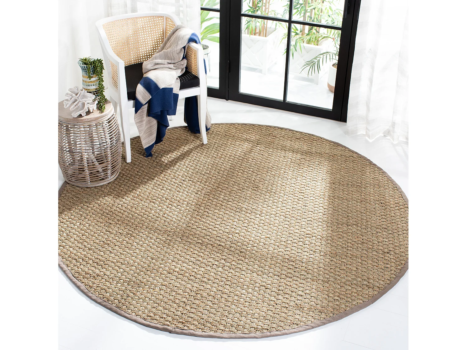 Tapis Marine/Gris 213 X 213 cm - Roselyn