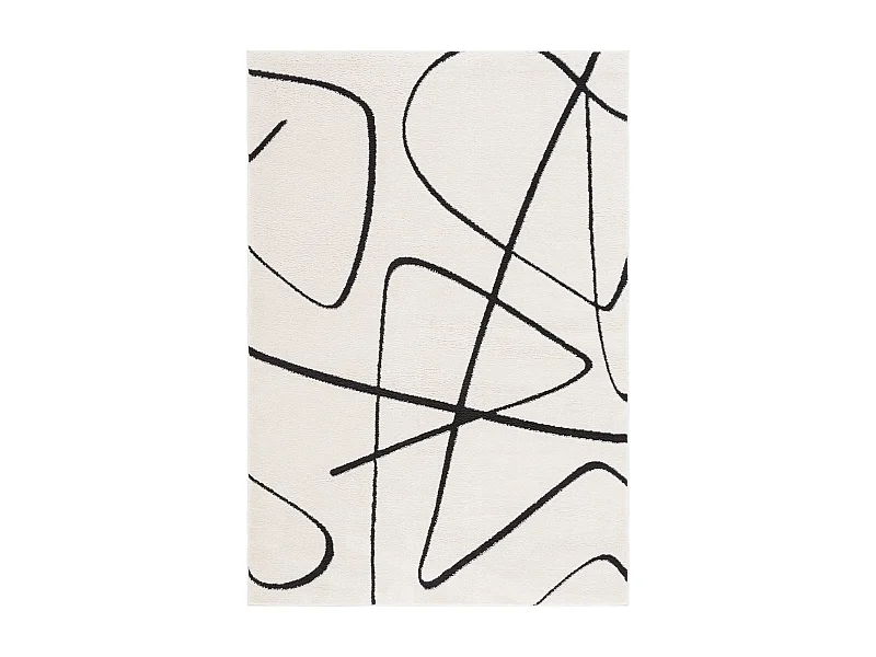 Tapis Ivoire/Noir 183 X 274 cm - Beatrix