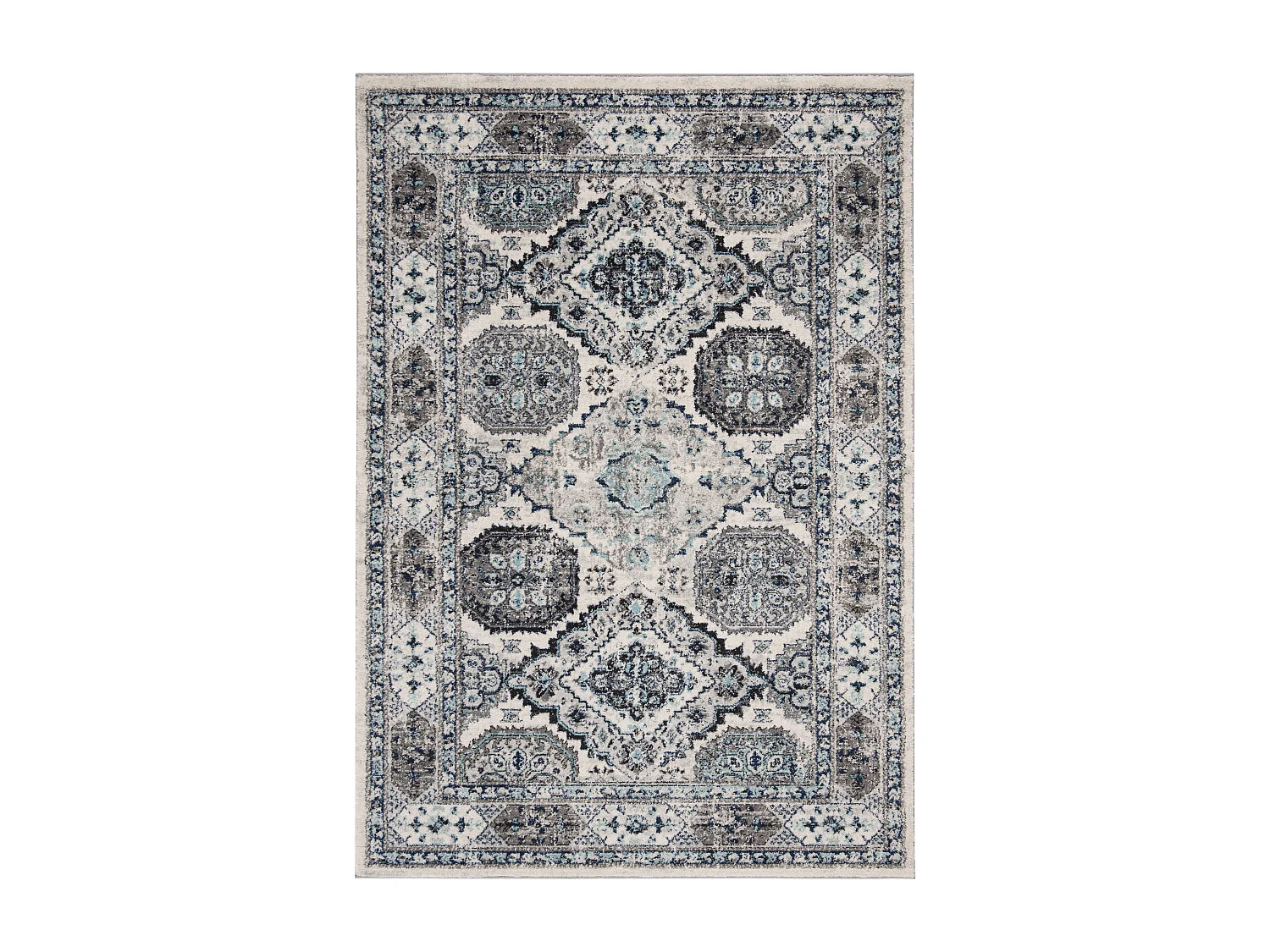 Tapis Gris/Bleu 160 X 229 cm - Maisie