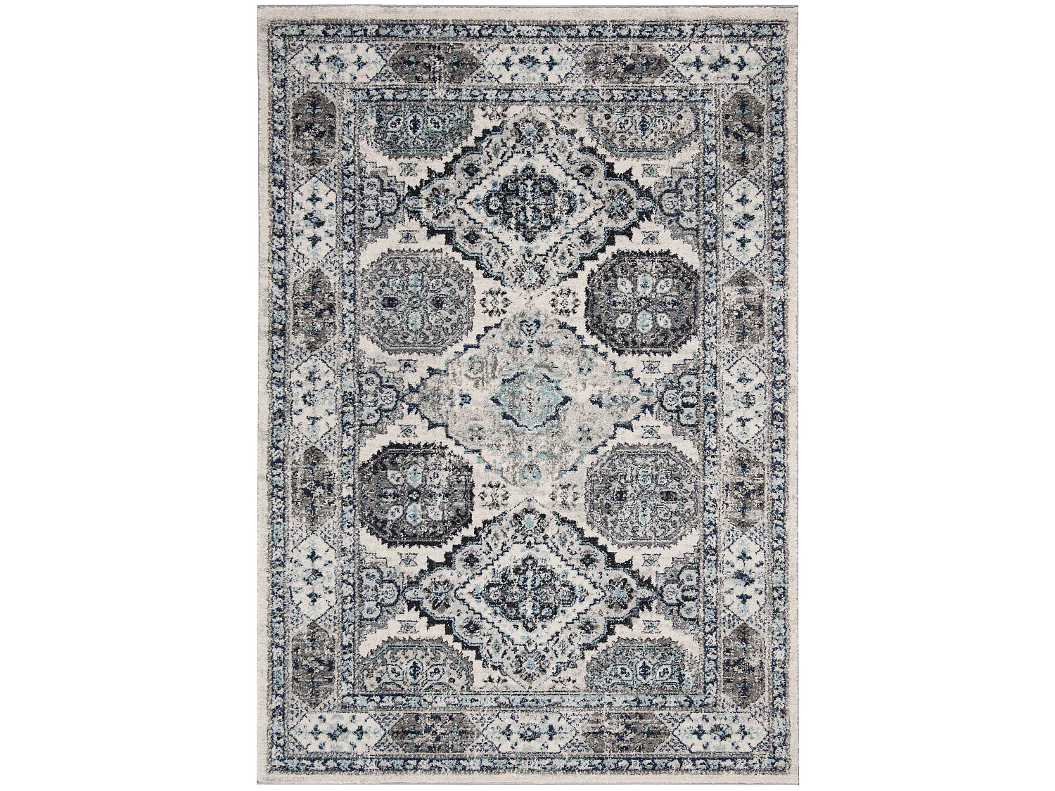 Tapis Gris/Bleu 160 X 229 cm - Maisie