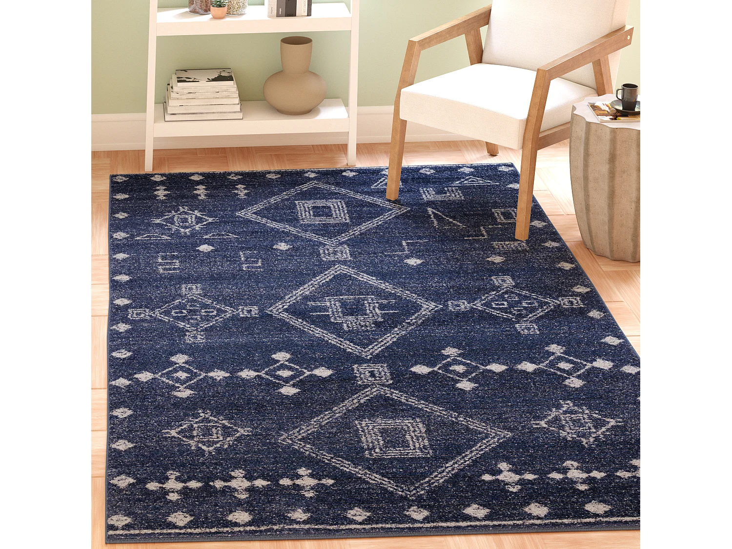 Tapis Bleu/Gris 155 X 229 cm - Sophia