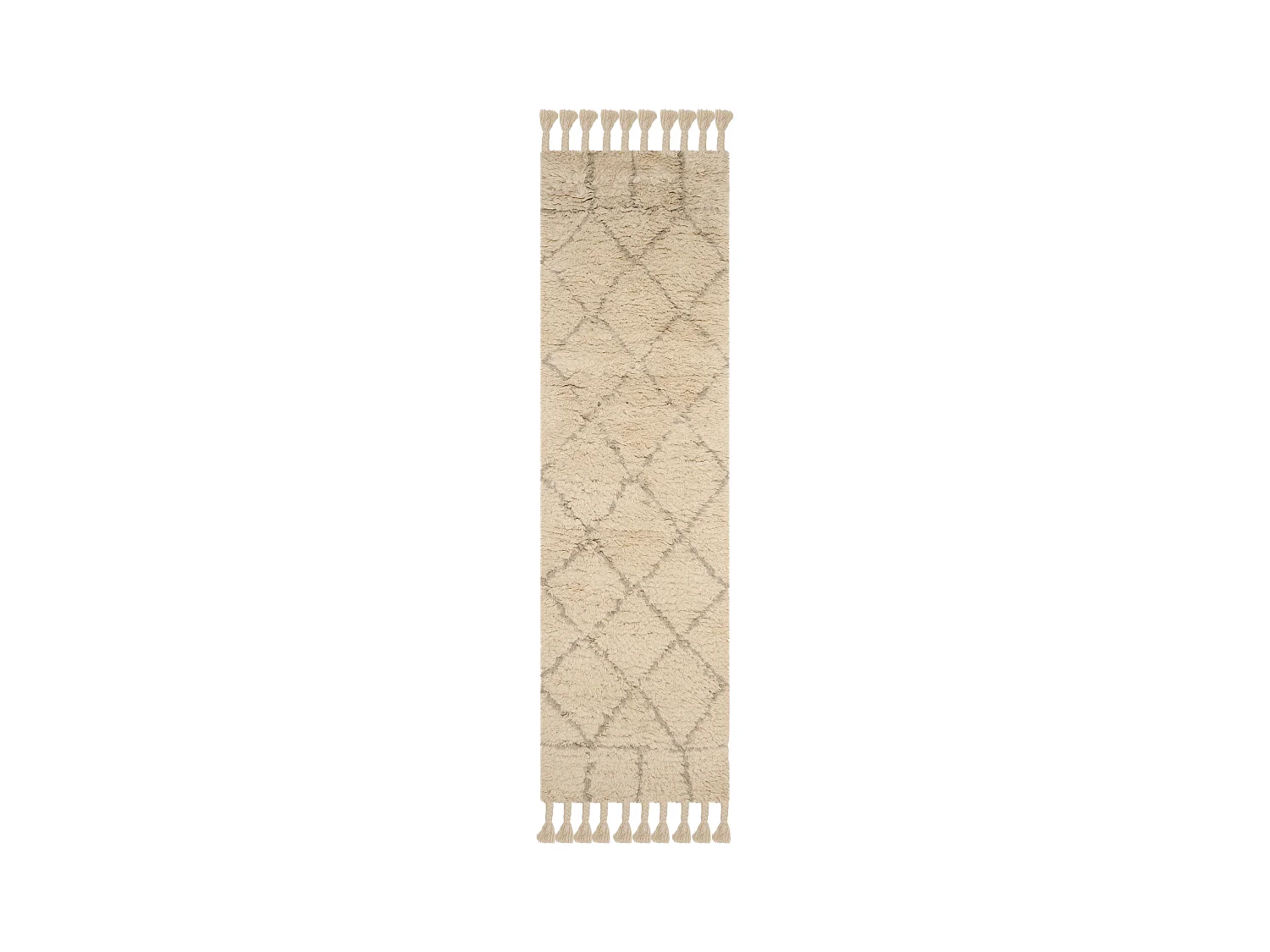 Tapis Neutre/Gris 69 X 244 cm - Abigail