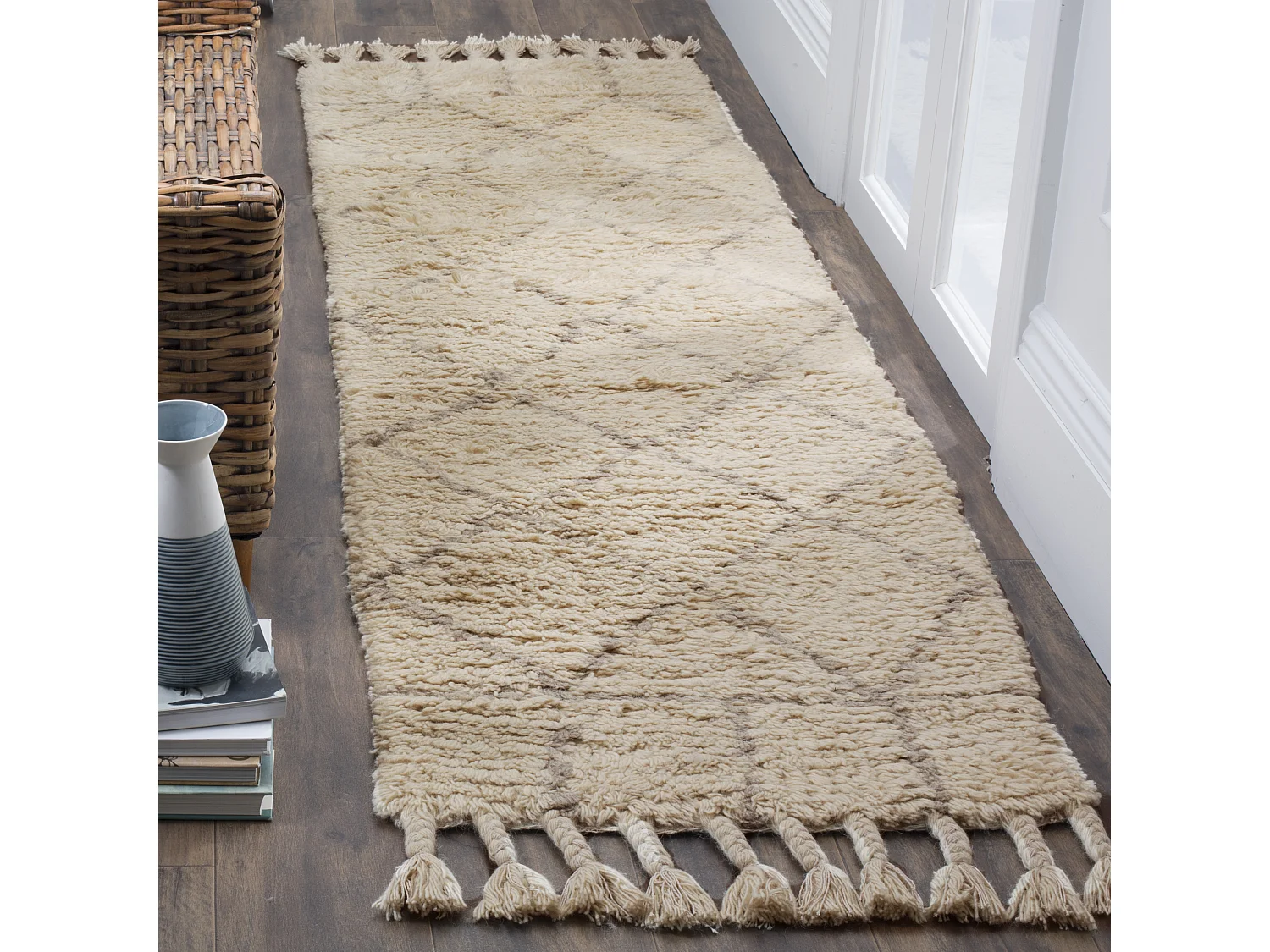 Tapis Neutre/Gris 69 X 244 cm - Abigail