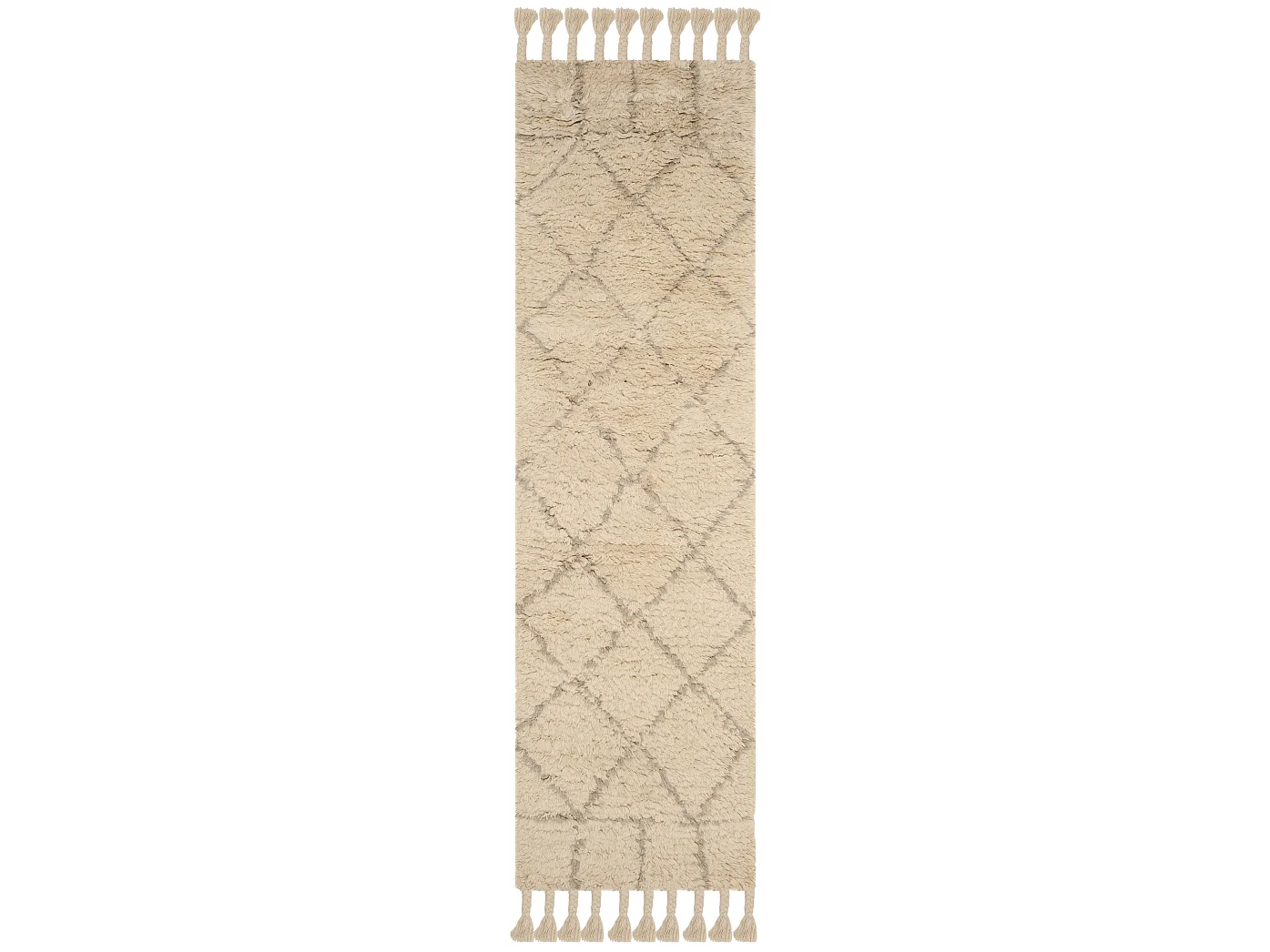 Tapis Neutre/Gris 69 X 244 cm - Abigail