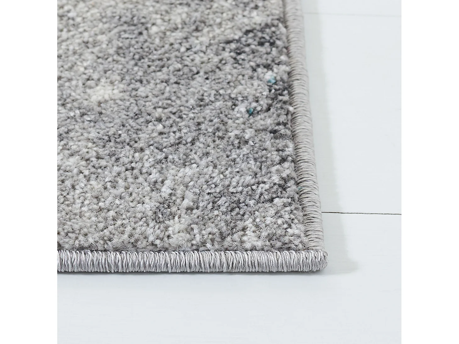 Tapis Turquoise/Gris 76 X 183 cm - Evelyn