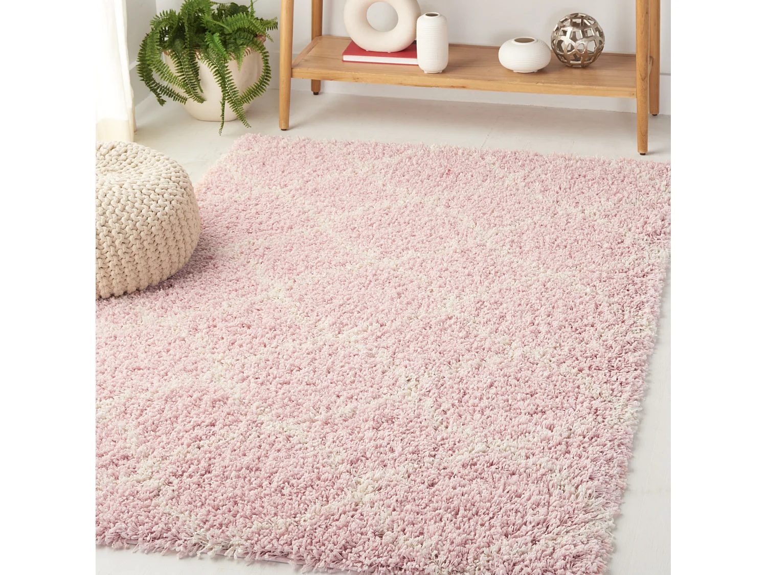 Tapis Rose/Neutre 122 X 183 cm - Coco