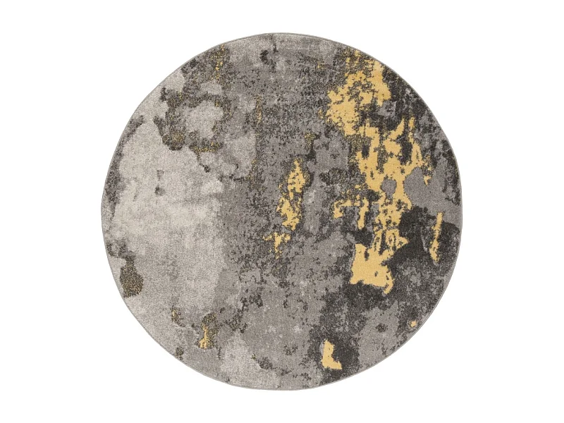 Tapis Gris/Jaune 201 X 201 cm - Evelyn