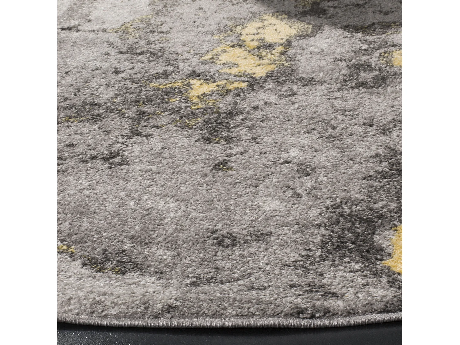 Tapis Gris/Jaune 201 X 201 cm - Evelyn