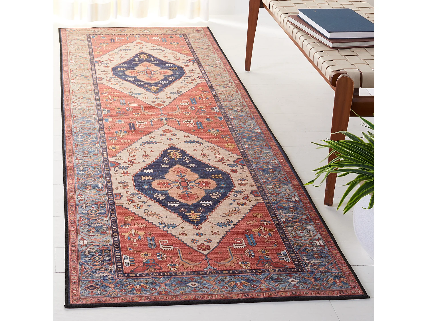 Tapis Rouille/Bleu 76 X 183 cm - Bishop