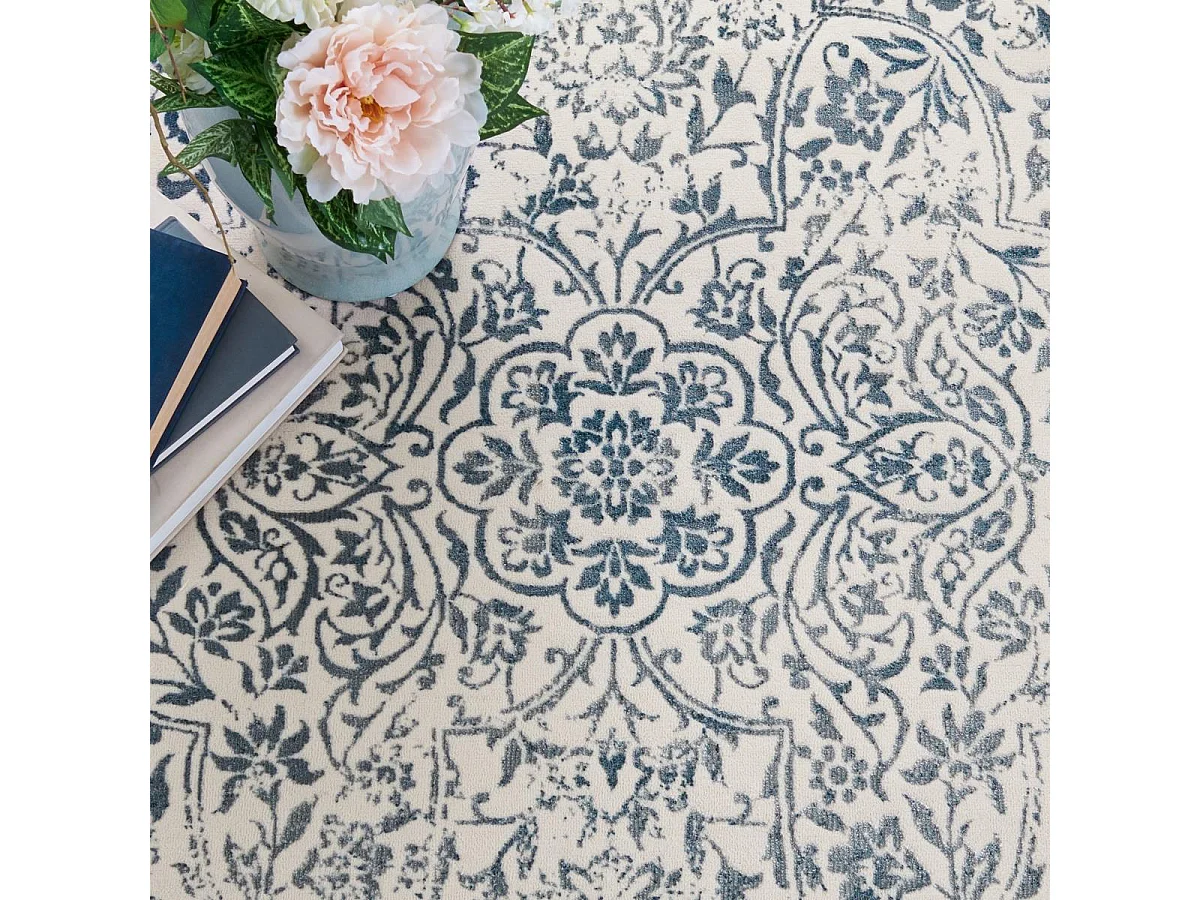 Tapis Bleu/Neutre 99 X 140 cm - Remy