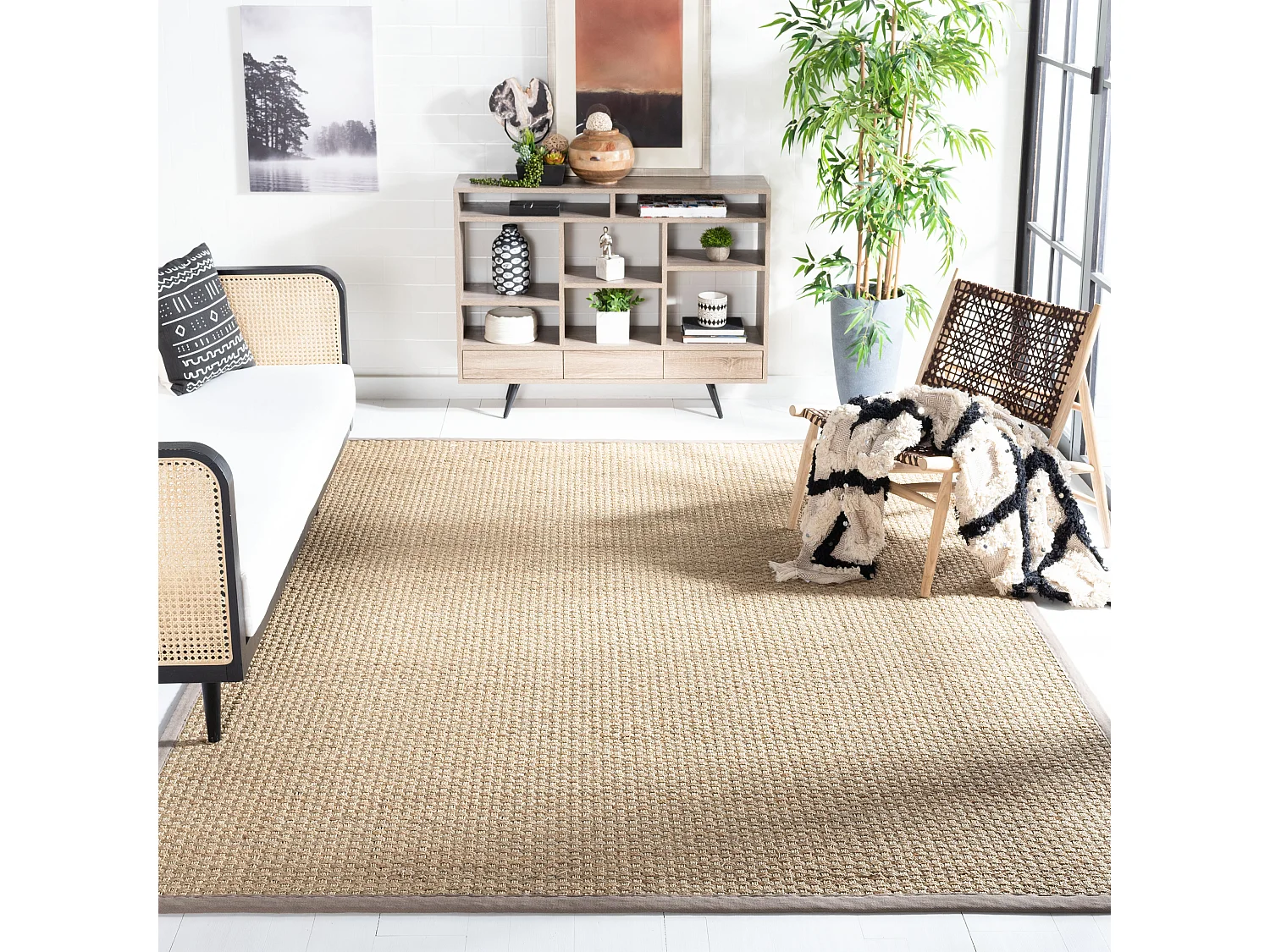 Tapis Marine/Gris 213 X 213 cm - Roselyn