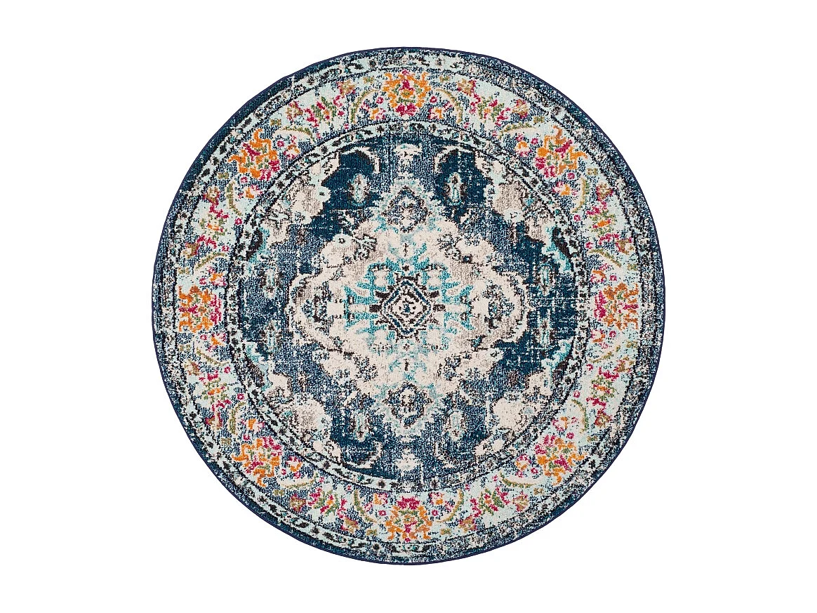 Tapis Bleu marine/Bleu clair 122 X 122 cm - Milà