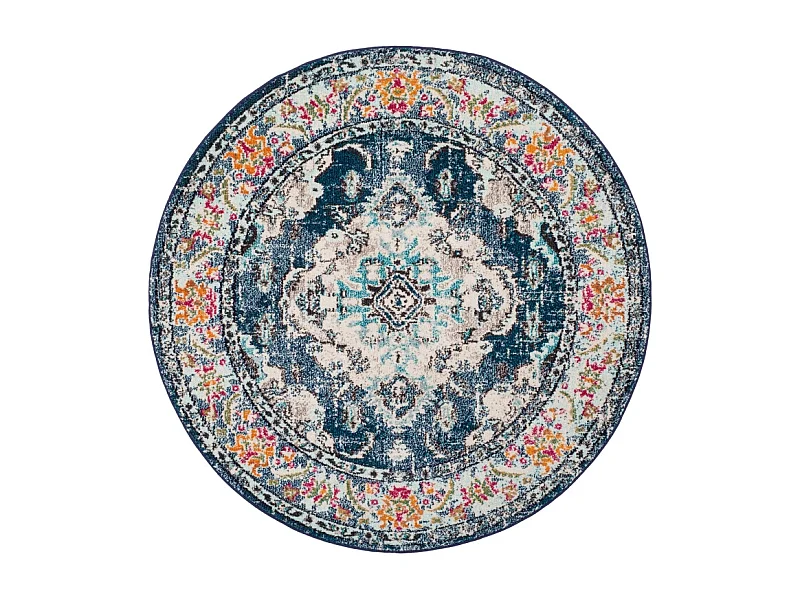 Tapis Bleu marine/Bleu clair 122 X 122 cm - Milà