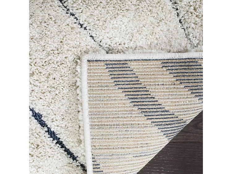 Tapis Crème/Bleu 61 X 91 cm - Raton