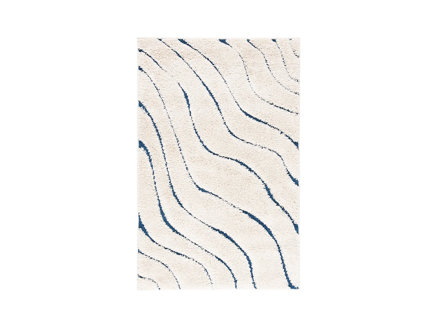 Tapis Crème/Bleu 61 X 91 cm - Raton