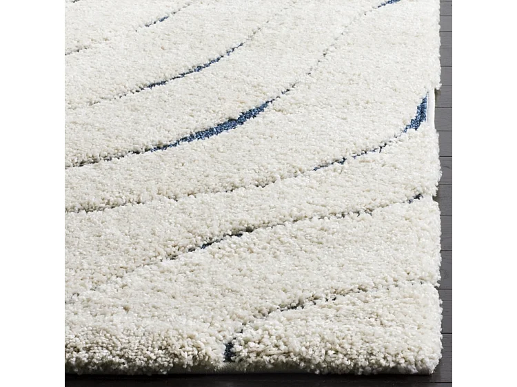 Tapis Crème/Bleu 61 X 91 cm - Raton
