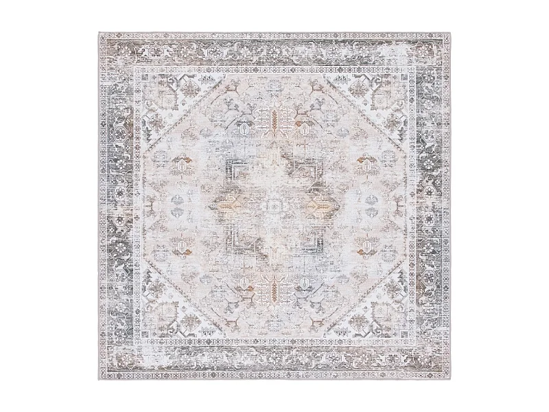 Tapis Beige/Gris 122 X 122 cm - Kushim