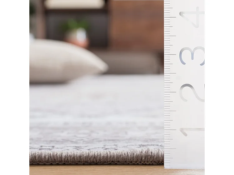 Tapis Beige/Gris 122 X 122 cm - Kushim