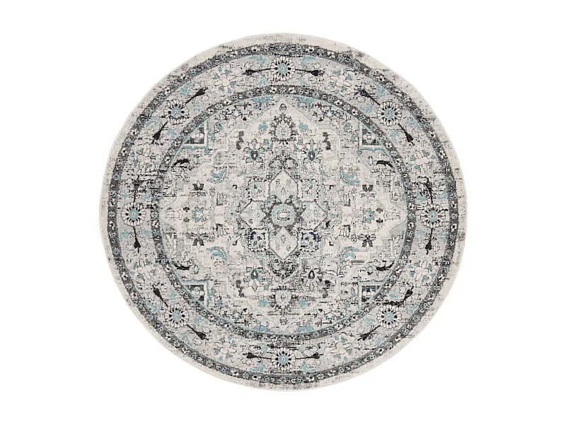 Tapis Gris/Bleu 201 X 201 cm - Marissa