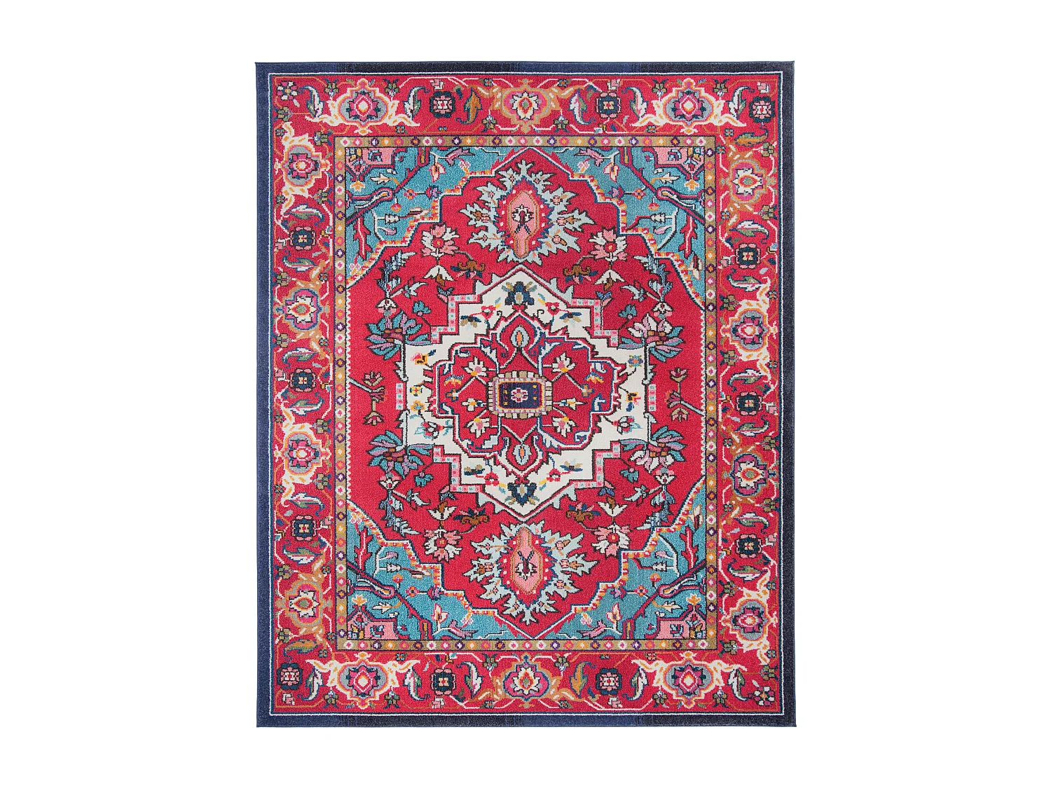 Tapis Rouge/Turquoise 235 x 335 cm - Valentina