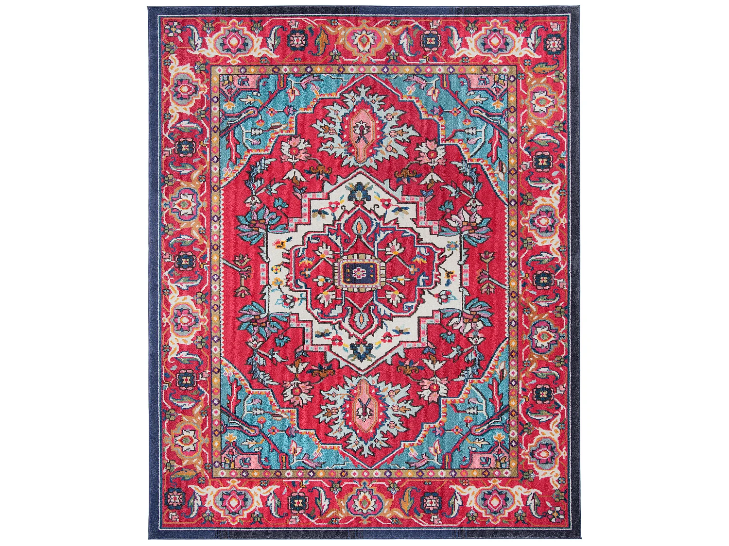 Tapis Rouge/Turquoise 235 x 335 cm - Valentina