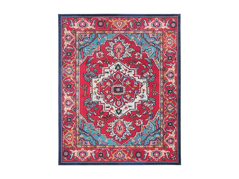 Tapis Rouge/Turquoise 235 x 335 cm - Valentina