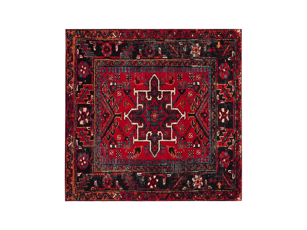 Tapis Rouge/Multicolore 91 X 91 cm - Henley