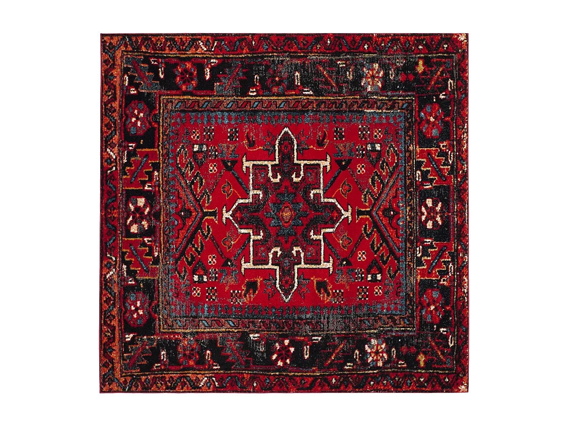 Tapis Rouge/Multicolore 91 X 91 cm - Henley