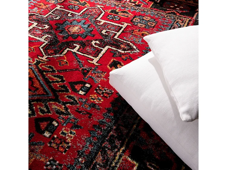 Tapis Rouge/Multicolore 91 X 91 cm - Henley