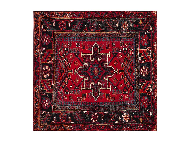 Tapis Rouge/Multicolore 91 X 91 cm - Henley