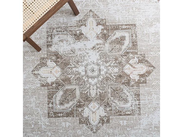 Tapis Sage/Ivoire 122 X 122 cm - Kushim