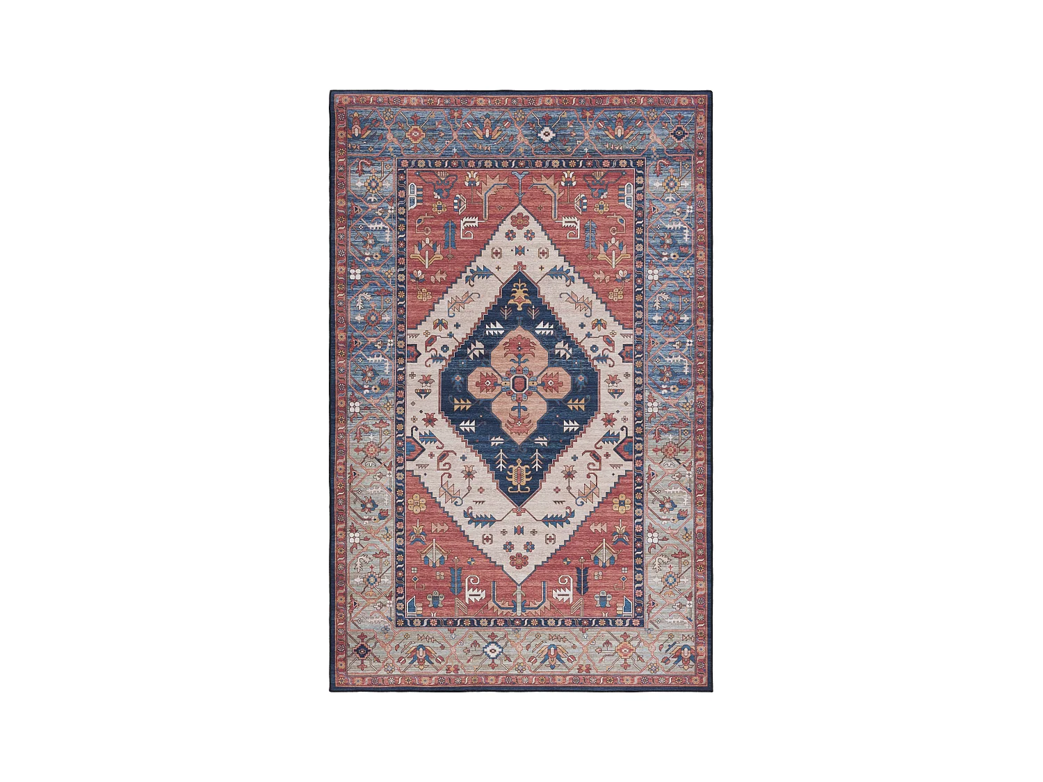 Tapis Rouille/Bleu 152 X 244 cm - Bishop