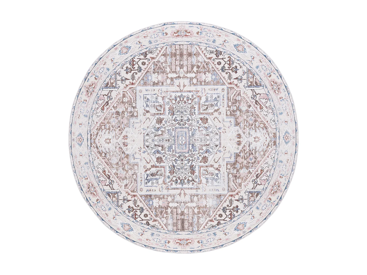 Tapis Taupe/Beige 183 X 183 cm - Serafina