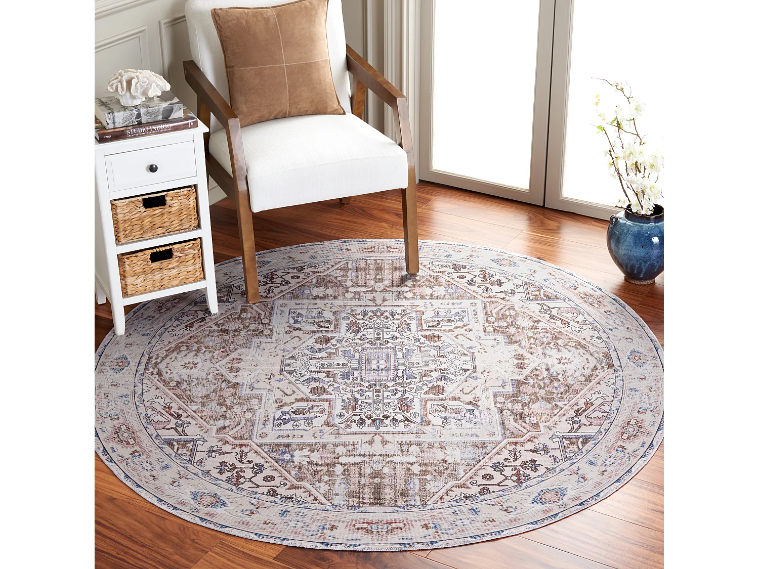 Tapis Taupe/Beige 183 X 183 cm - Serafina