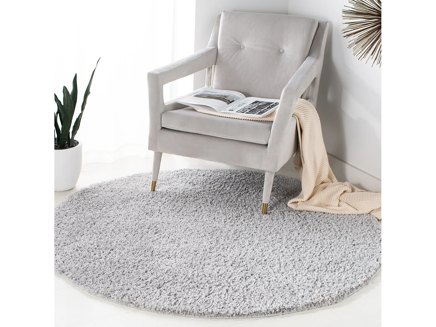 Tapis Argent 122 X 122 cm - Lola
