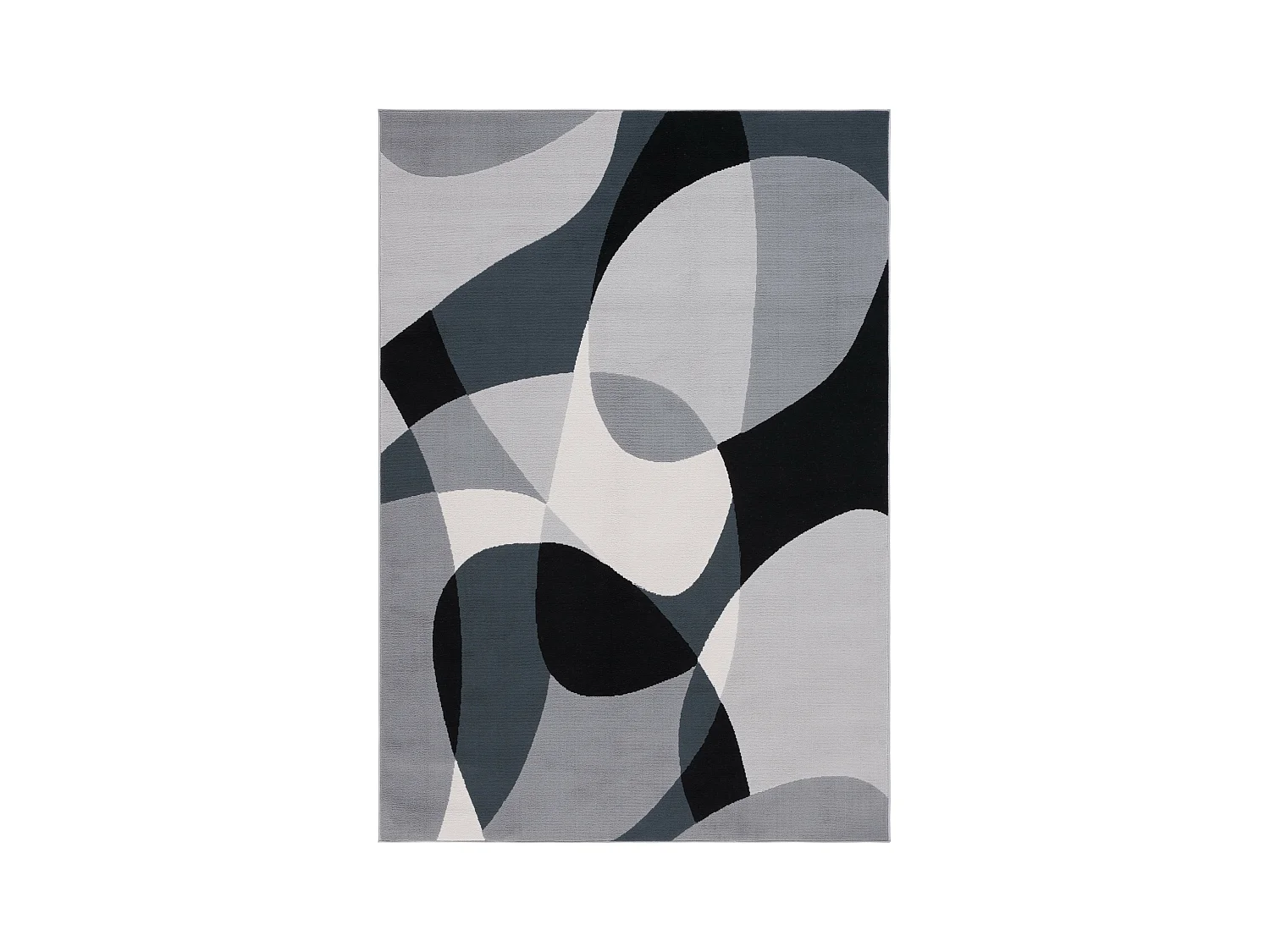 Tapis Gris/Noir Ivoire 160 X 229 cm - Yael