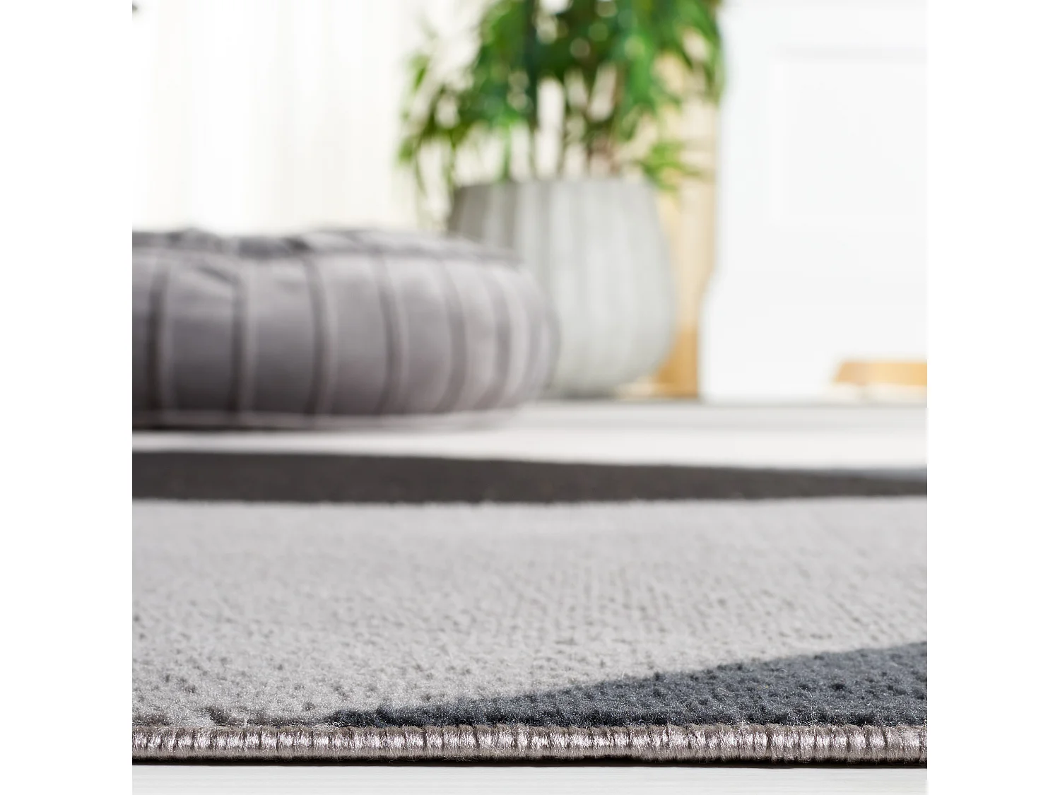 Tapis Gris/Noir Ivoire 160 X 229 cm - Yael