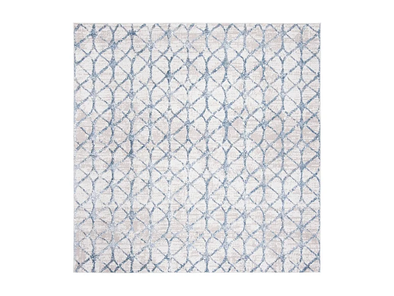 Tapis Gris/Bleu 91 X 91 cm - Elsie