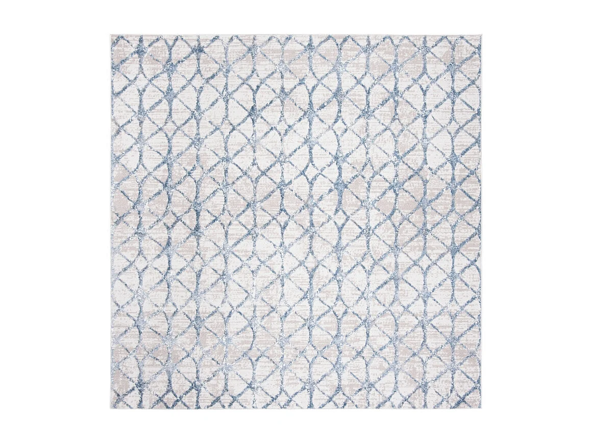 Tapis Gris/Bleu 91 X 91 cm - Elsie