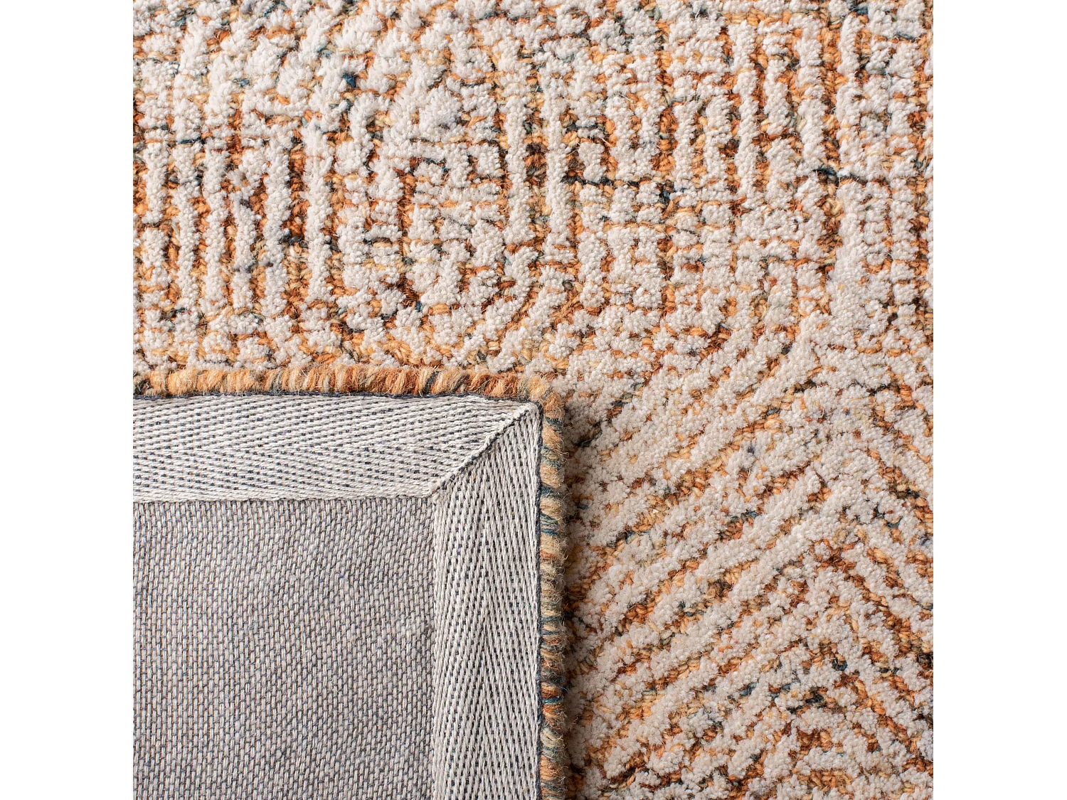 Tapis Ivoire/Rouille 61 X 91 cm - Alaska