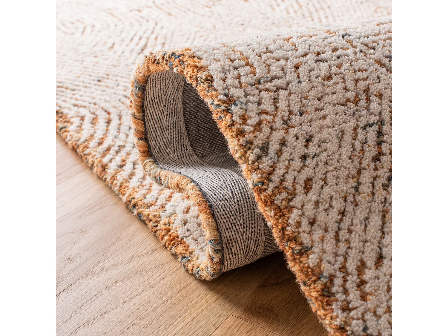Tapis Ivoire/Rouille 61 X 91 cm - Alaska
