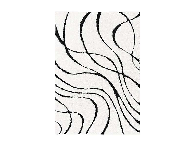 Tapis Ivoire/Noir 160 X 229 cm - Naples