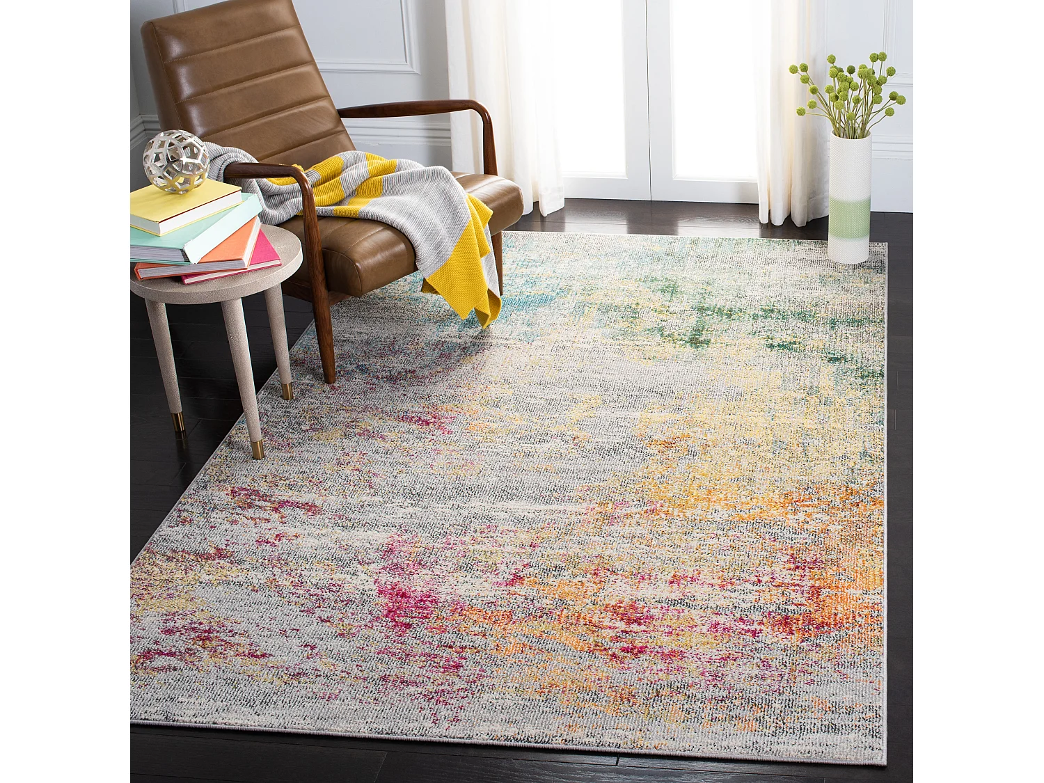 Tapis Gris/Or 160 X 229 cm - Julia