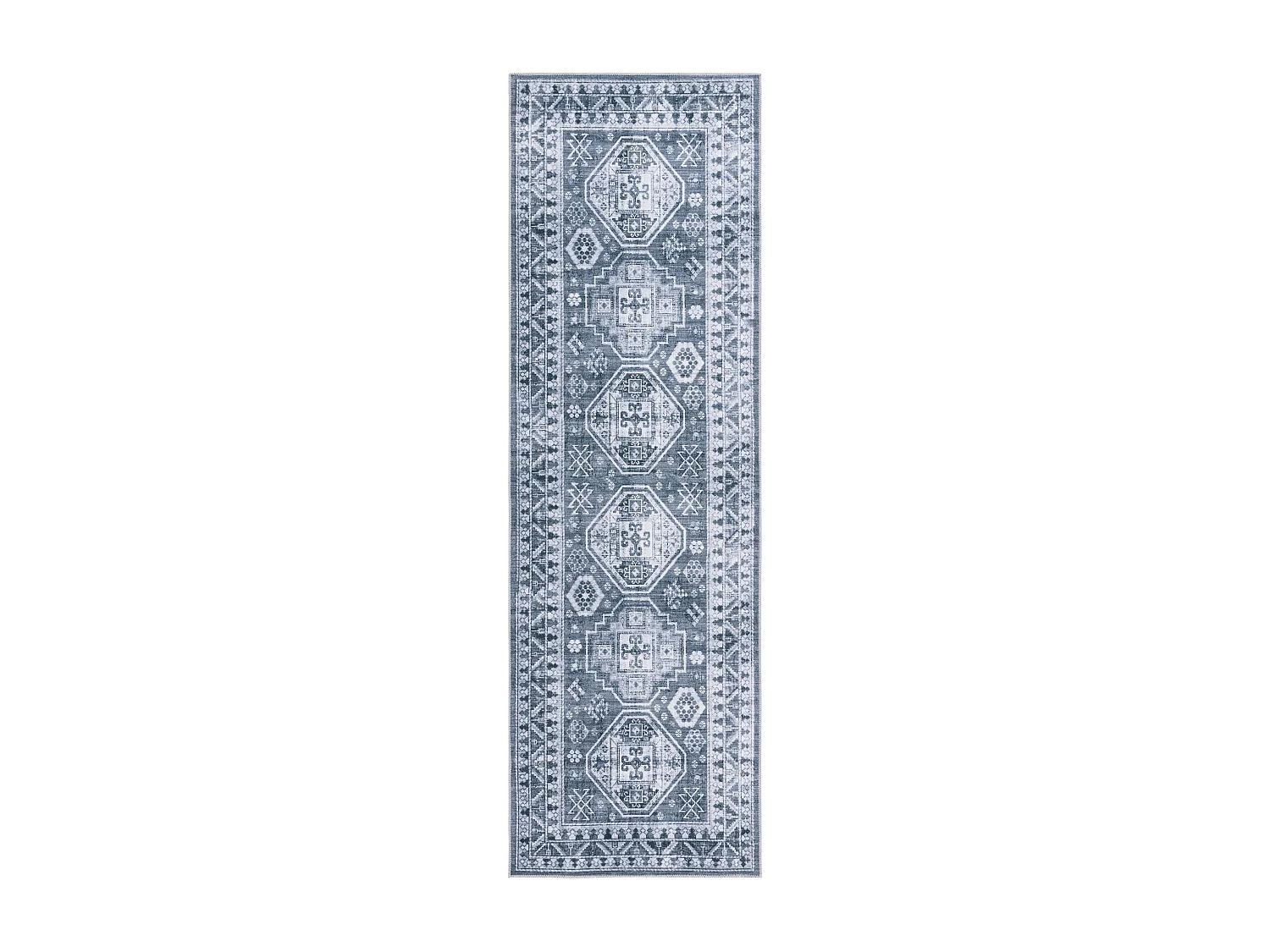 Tapis Gris Vert/Ivoire 76 X 244 cm - Fatima