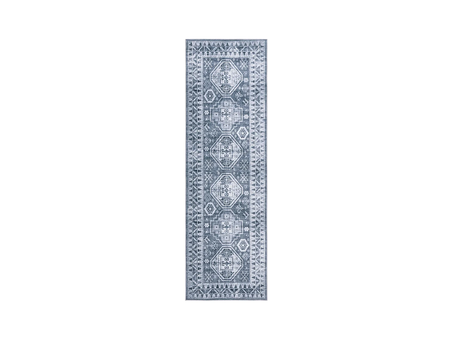 Tapis Gris Vert/Ivoire 76 X 244 cm - Fatima