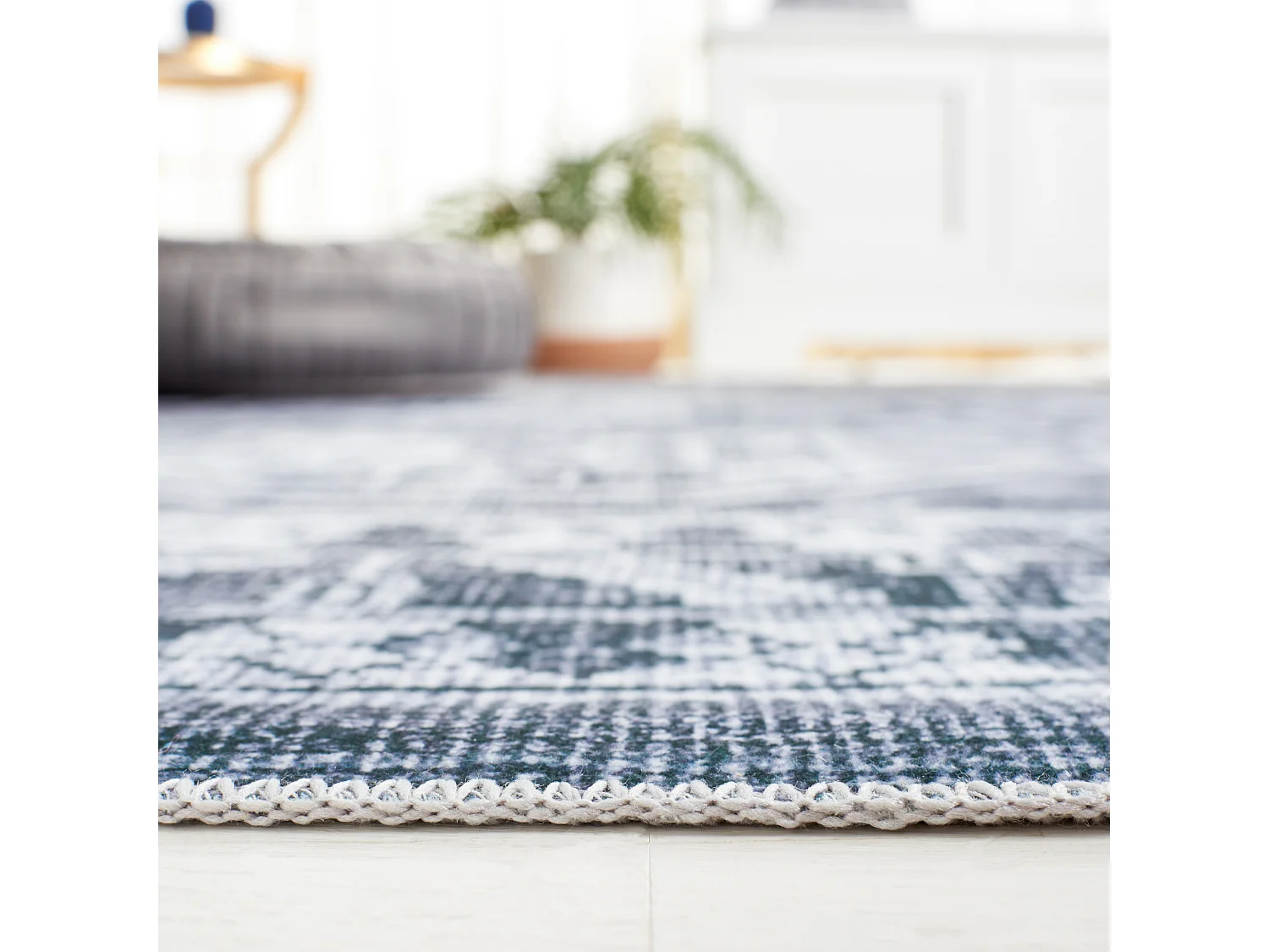 Tapis Gris Vert/Ivoire 76 X 244 cm - Fatima