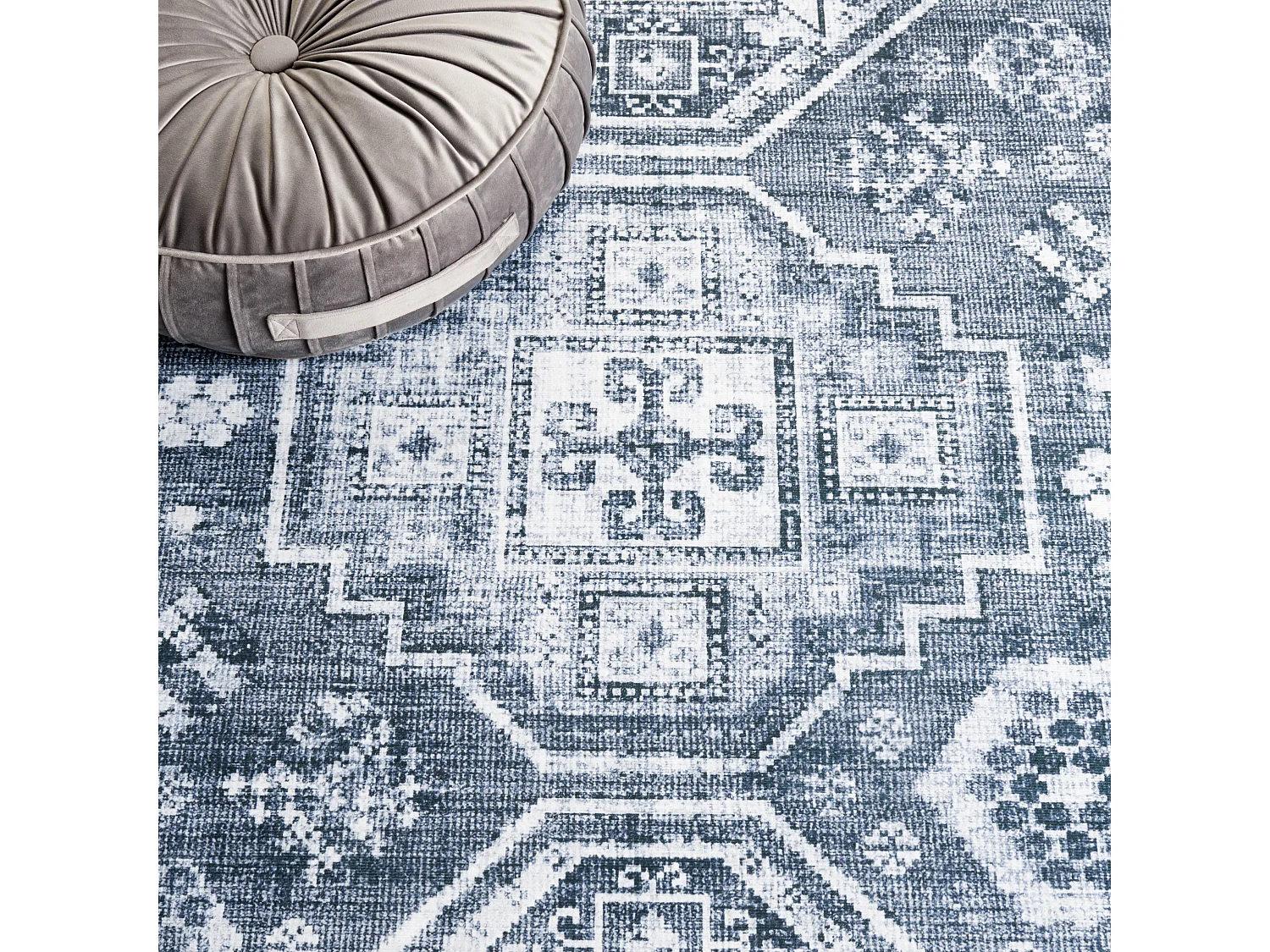 Tapis Gris Vert/Ivoire 76 X 244 cm - Fatima