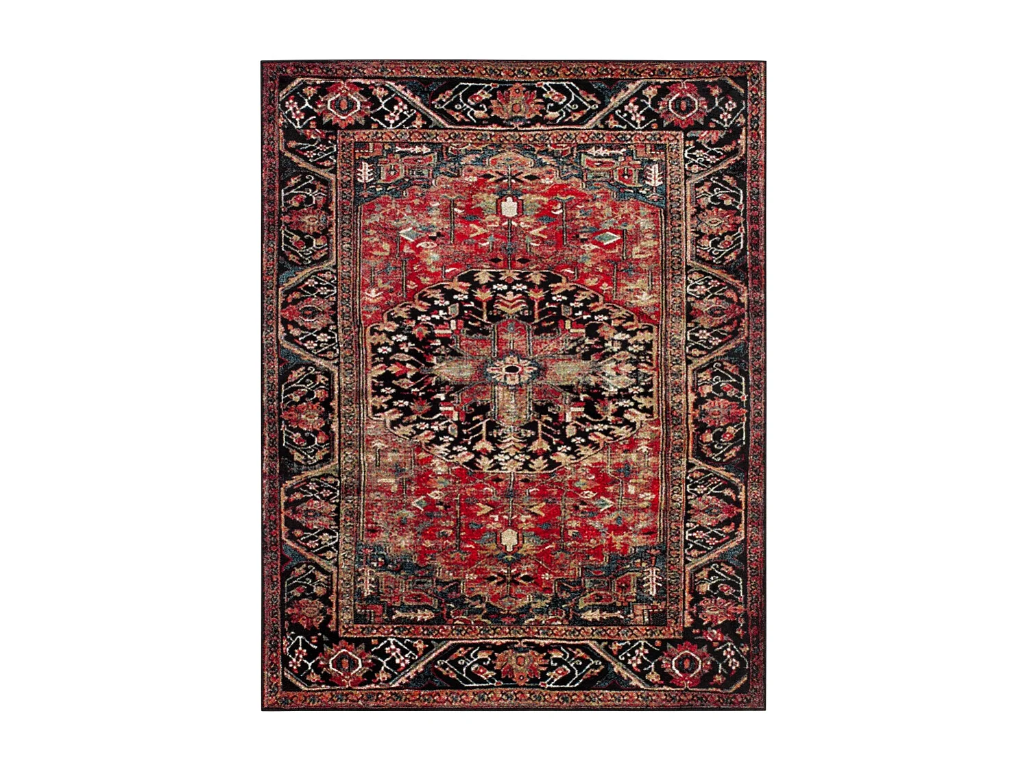 Tapis Rouge/Multicolore 235 x 305 cm - Brooklynn