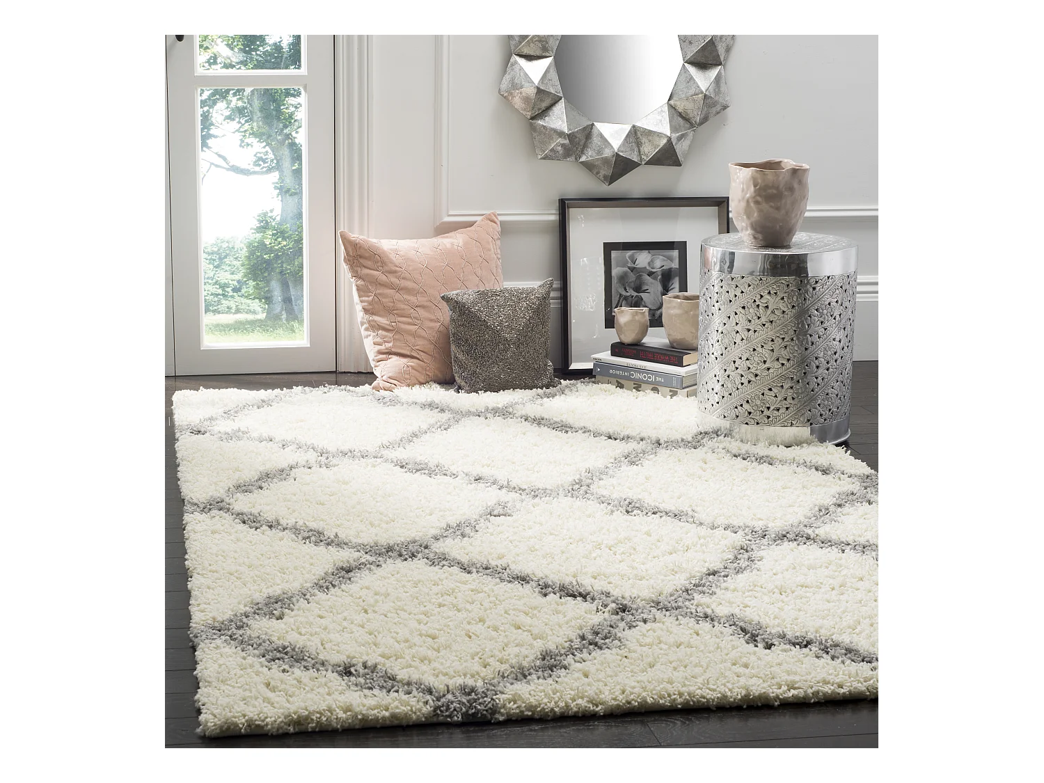Tapis Neutre/Gris 122 X 183 cm - Aldo