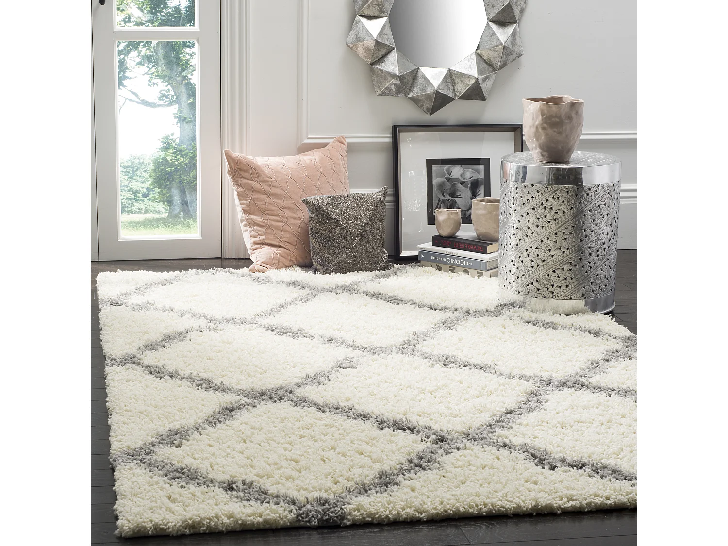 Tapis Neutre/Gris 122 X 183 cm - Aldo